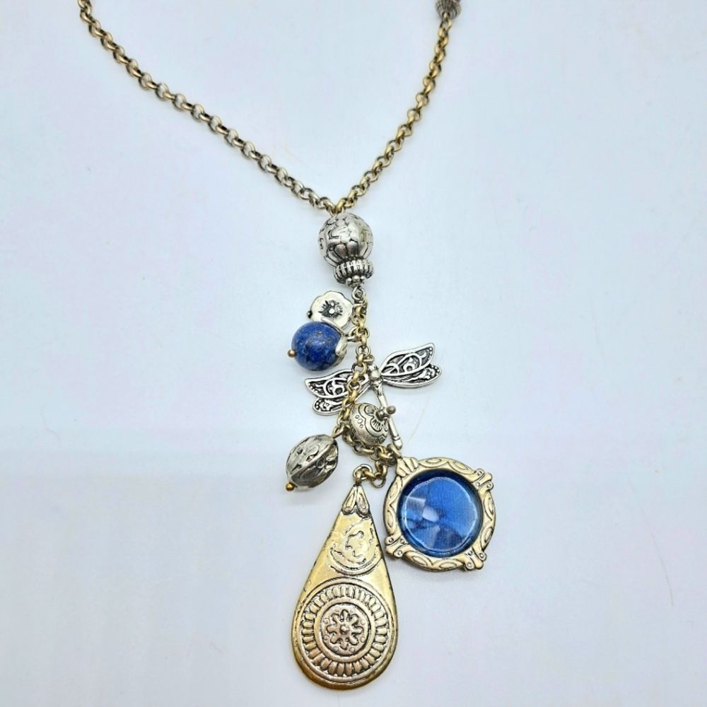 Chico's Long Dragonfly Necklace‎ MB